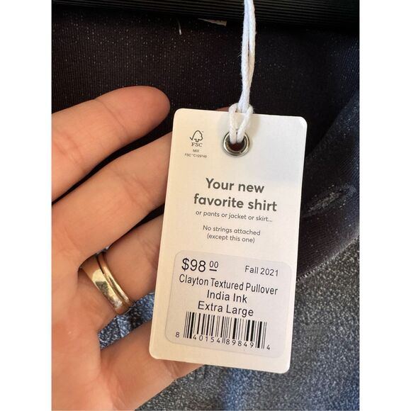 Tuckernuck - Marine Layer NWT Men’s Clayton Textured Pullover in India Ink Size - Picture 4 of 8